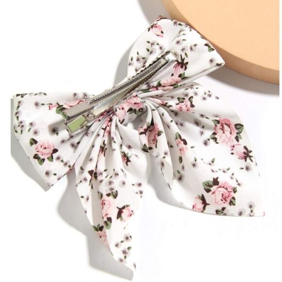 Floral Bow Hair Clip   *2/12$* - Picture 2 of 3